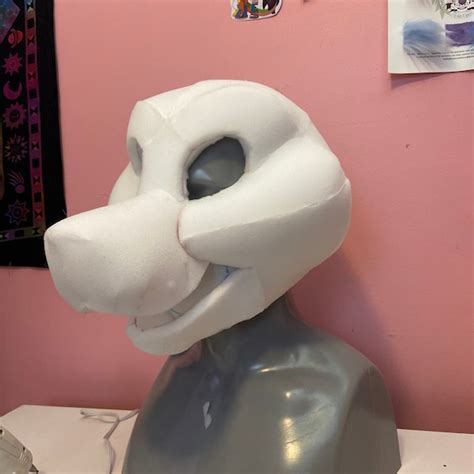 Bucket Style Foam Fursuit Head Base And Liner Pattern Etsy