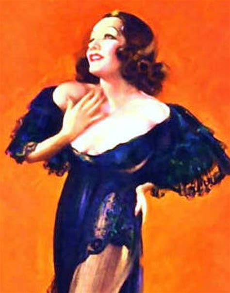 Art Deco Pin Up Brunette In Black Negligee 1930s Pin Ups Etsy