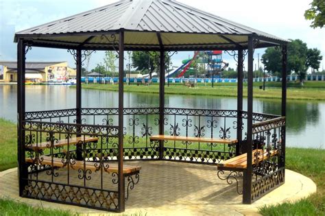 Металлические беседки для дачи (111 фото) » НА ДАЧЕ ФОТО