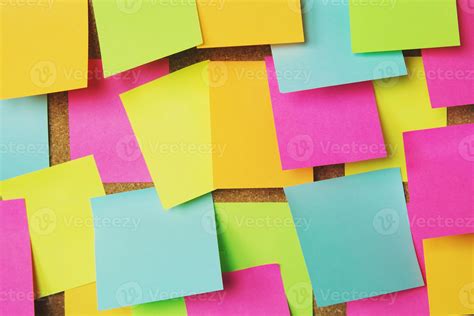 colección de variedad colorida post it. recordatorio de notas de papel