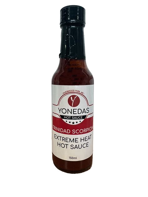 Yonedas Trinidad Scorpion Hot Sauce Yonedas Inc