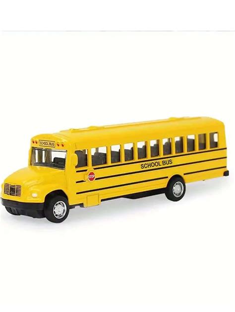 Joyful 163 Die Cast Alloy School Bus Toy Vehicle Educational T