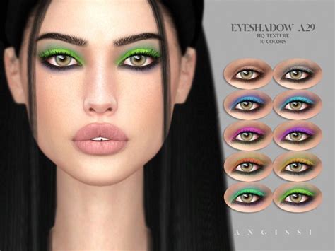 ANGISSI S Eyeshadow A29 Eyeshadow Makeup Cc Sims