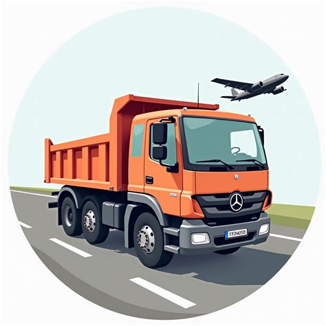 Small European Truck With Black Tarp On Road Stable Diffusion Online