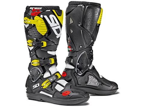 Купить Мотоботы Sidi Crossfire 3 SRS White/Black/Yellow Fluo - цена ...