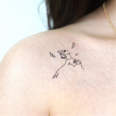 Fine line portrait tattoo | Orangetattooshop.com