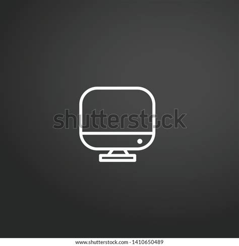 Rounded Screen Vector Icon Rounded Screen Stock Vector Royalty Free