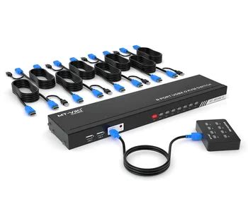 8 Port Kvm Switch Hdmi 4k 30hz Mt Viki Rack Kvm Console 8x1 Switcher 8