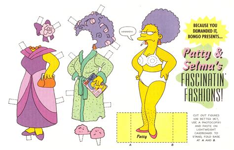 The Paper Collector: Patty and Selma paper dolls