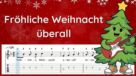 Fr Hliche Weihnacht Berall Tabs F R Gitarre Deutsches