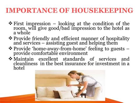 Housekeeping Operation Roles And Functions Of Housekeeping Personnel