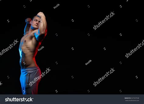 Male Bodybuilder Athlete Naked Torso Posing Stock Photo Shutterstock