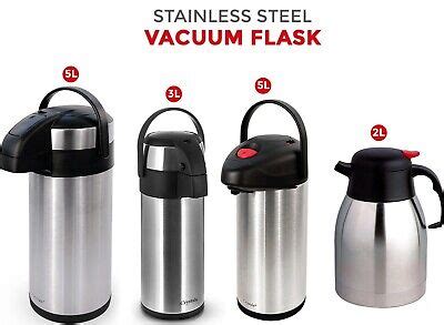 L L L Stainless Steel Airpot Hot Tea Coffee Drinks Vacuum Flask Jug Pump New Ebay Uk