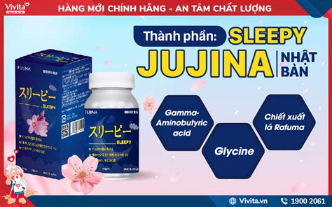 Fujina Sleepy Viên Uống Hỗ Trợ Giấc Ngủ Nhật Bản Hộp 80 Viên