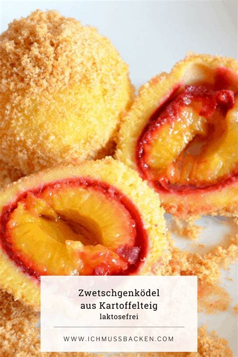 Zwetschgenknödel aus Kartoffelteig mit Zimt Zucker Bröseln laktosefrei