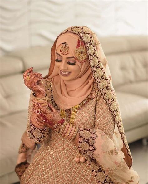 Modest And Elegant Bride Bride With Hijab Muslim Wedding Dress Hijab