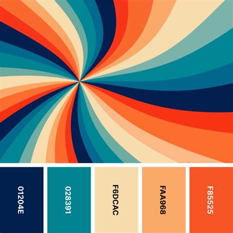 Retro Color Palettes For Throwback Designs Color Meanings