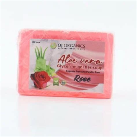 OJ Organics Aloe Vera Glycerine Gel Bar Soap Packaging Size 100gm At