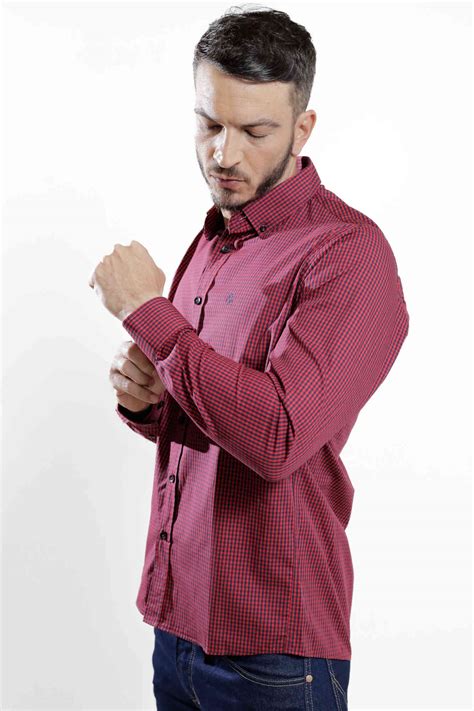 Camisa Xadrez Vermelho Masculino Ecopower Store Moda Country Moderna