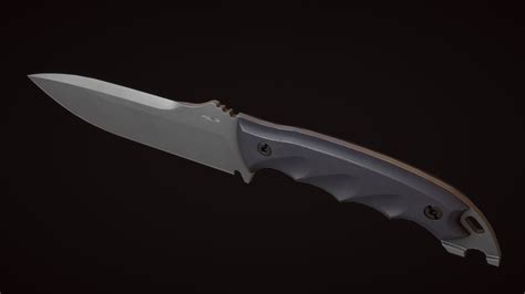 Modelo De Cuchillo De Combate Y Texturas Modelo D Fbx Max Obj