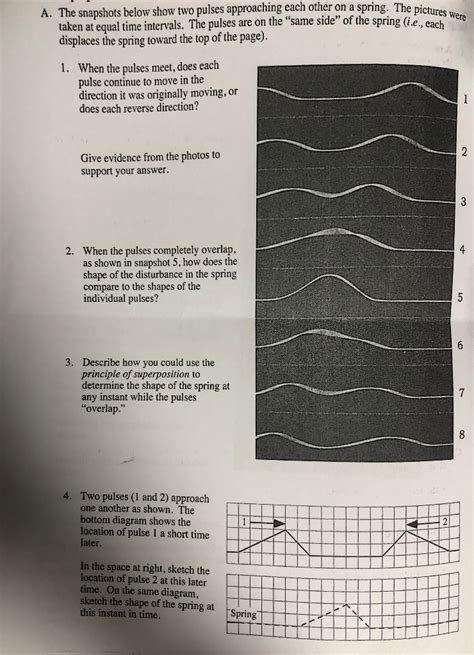 Solved A The Snapshots Below Show Two Pulses Ap SolutionInn