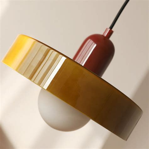 Bauhaus Pendant Light In Colored Glass Misterlamp Australia