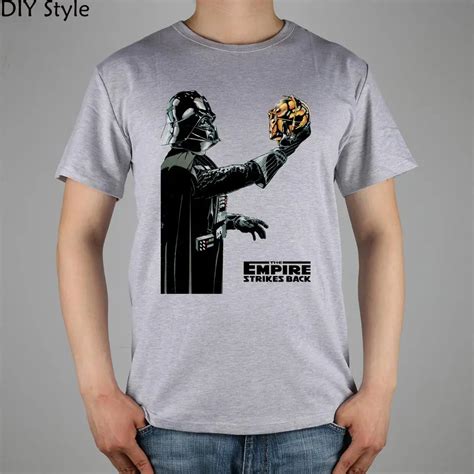 Star Wars Empire Strikes C3po Darth Vader T Shirt Top Lycra Cotton Men T Shirt New Design High