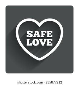 Safe Love Sign Icon Safe Sex Stock Vector Royalty Free 235877212