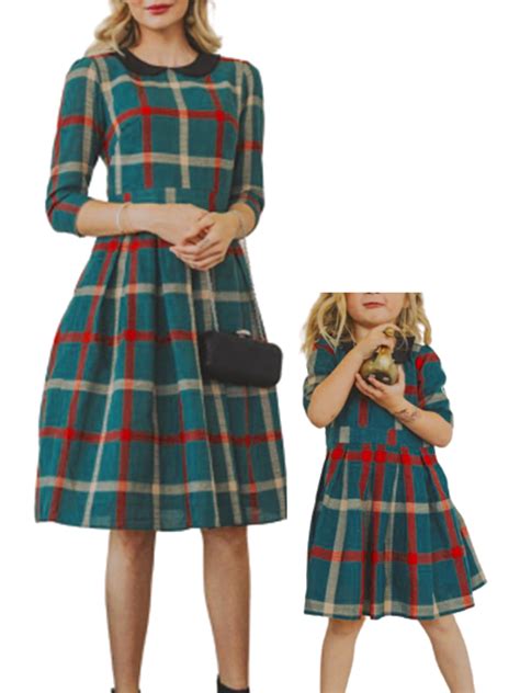 plaid christmas dresses 9