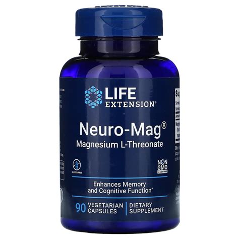 ᐉ Магний L-треонат Neuro-Mag Life Extension 90 капс. • Купить в Киеве ...