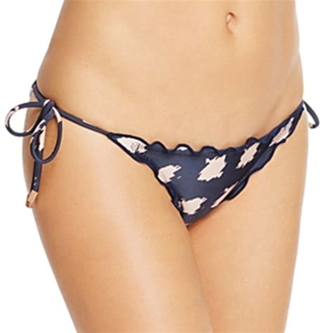 Vix Swim Nwt 84 Vix Jeanne Ripple Tie Side Full Bikini Bottom Swim