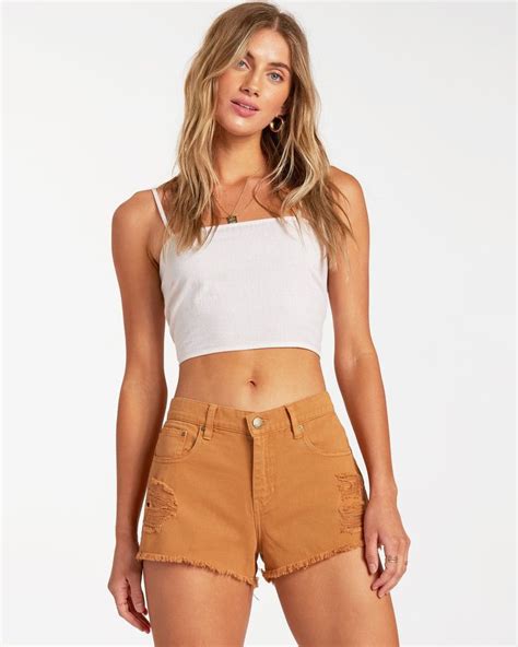 Billabong Drift Away Frayed Shorts Women S Billabong Women