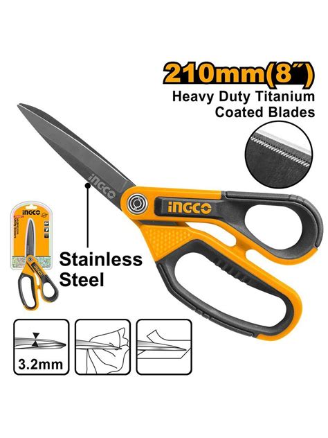Ножницы усиленные 210 мм INGCO INDUSTRIAL HSCRS812108 - купить по ...