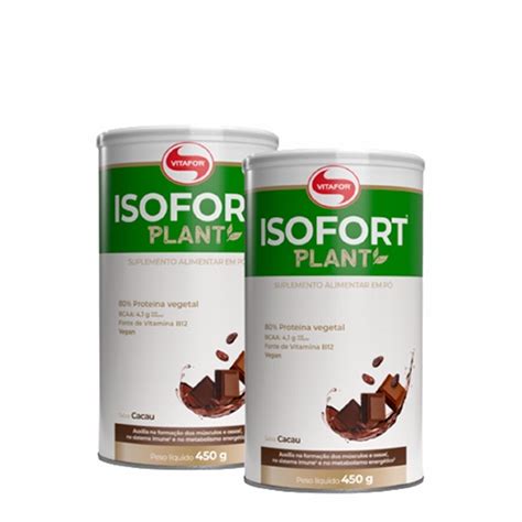 Isofort Plant G Vitafor Sabor Cacau Kit Potes Submarino