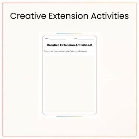 The Owl And The Pussy Cat By Edward Lear Complete Poetry Study Activities