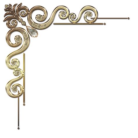 Decorative Corner With Citrine In Gold By Lyotta On Deviantart
