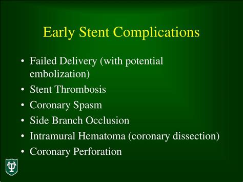 PPT - Early Stent Complications PowerPoint Presentation, free download - ID:377326