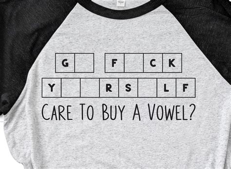 Care To Buy A Vowel Go Fuck Yourself Adult SVG Design Etsy