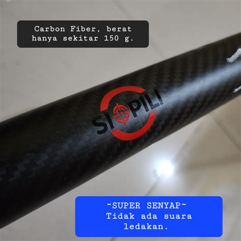 Jual Peredam Suara Super Senyap Silencer Carbon Fiber Untuk Fps Tinggi