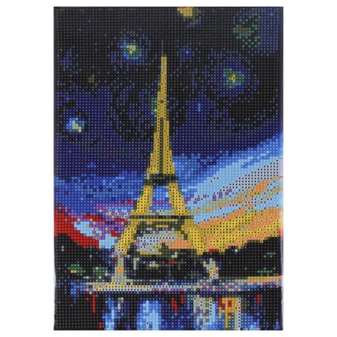 Мозаика алмазная 20*30 см, выкладка полная, холст Эйфелева башня КОКОС ...