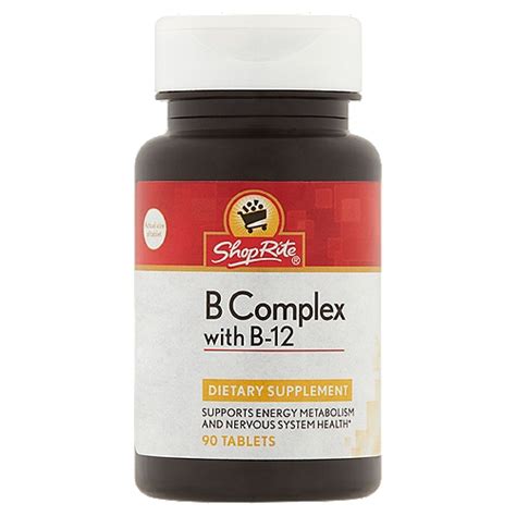 Shoprite B Complex With B 12 Tablets 90 Count Shoprite