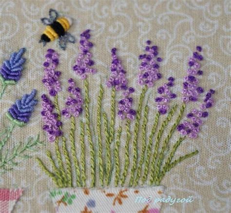 Лаванда - Salvabrani | Ribbon embroidery kit, Crewel embroidery kits ...