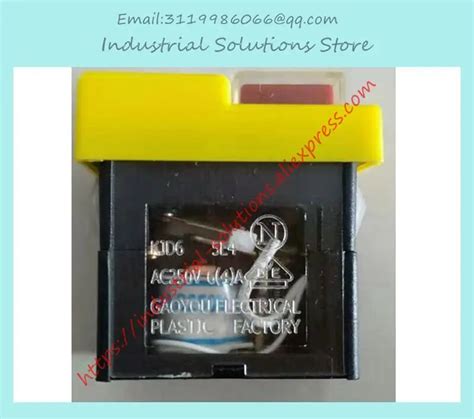 KJD6 5E4 Waterproof Push Button AC 250V 6A Saw Cutter Drill On Off ...