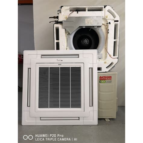 3 0hp Acson Cassette Type Used Aircond Ac7777 Non Inverter Gas Type R410a Klang Valley