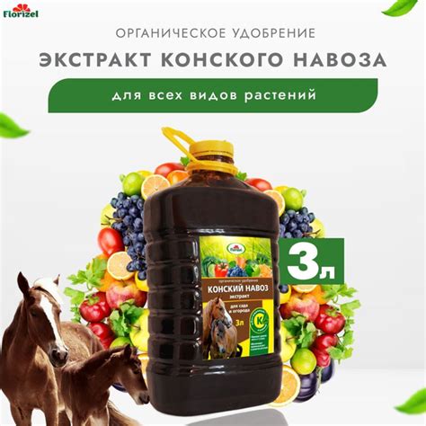 Удобрение для растений экстракт конского навоза, 3 л купить на OZON по ...