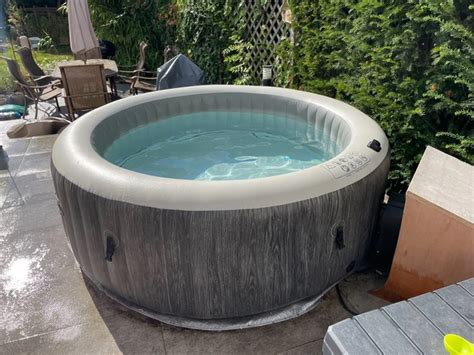 INTEX PURESPA GREYWOOD Deluxe Person Inflatable Hot Tub Set Inc