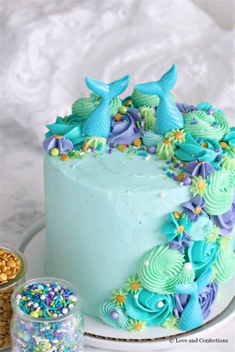 Mermaid Layer Cake Love And Confections