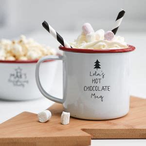 Personalised Hot Chocolate Christmas Mug By V C Designs