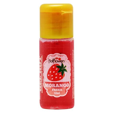 Gel Quente Aromatizante Morango Ml Hot Flowers Loja Pimenta