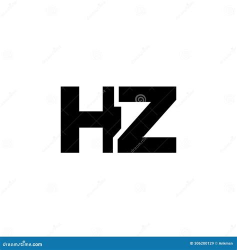 Letter H And Z, HZ Logo Design Template. Minimal Monogram Initial Based